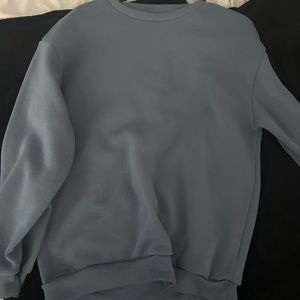Solid Drop Shoulder Thermal Lined Sweatshirt